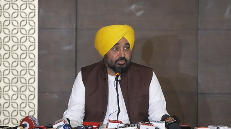 Bhagwant Mann sacrilege video, Punjab CM Mann video controversy, prosthetic mask video, Akal Takht edict, Jagman Samra Canada, Punjab political controversy, AAP Punjab, CM Mann press conference