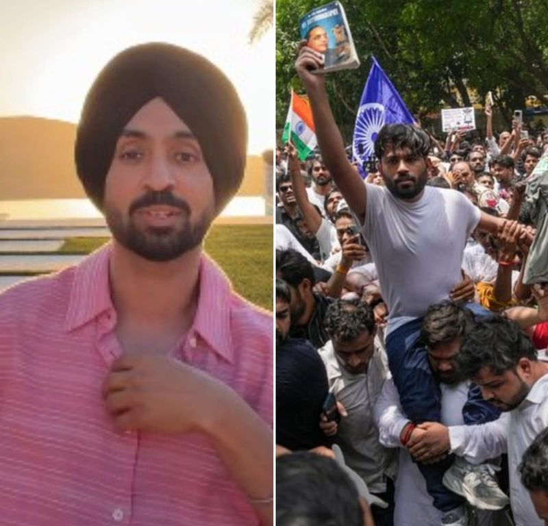 Diljit Dosanjh, Cockroach Janata Party, CJP Protest, Jantar Mantar, Instagram Live, Dharmendra Pradhan, Exam Paper Leak, Sonam Wangchuk, Student Protest, Delhi News, Bollywood News, Punjabi Singer, Aura Tour 2026, Main Vaapas Aaunga, Political Protest