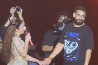 Jasmine Sandlas, Shekhar Chaudhary, Jasmine Sandlas Engagement, Dream Girl India Tour, Delhi Concert, Yashobhoomi Convention Centre, Punjabi Singer, Dhurandhar, Laavan, Illegal Weapon, Sip Sip, Punjabi Music, Bollywood Playback Singer, Entertainment News, Chandigarh News