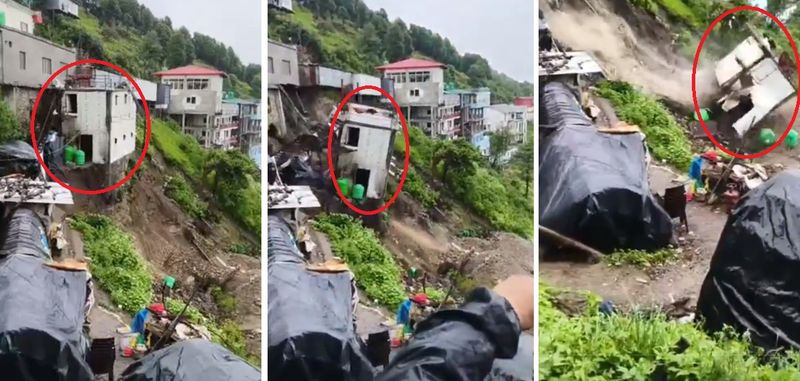 Uttarakhand Landslide, Surkanda Devi Dham, Tehri Garhwal, Kaddukhal, Hotel Collapse, House Collapse, Uttarakhand Rain, Monsoon Alert, Landslide Video, National Highway 707A, District Disaster Management, Pilgrimage Site, Uttarakhand News, Heavy Rainfall, Disaster Management